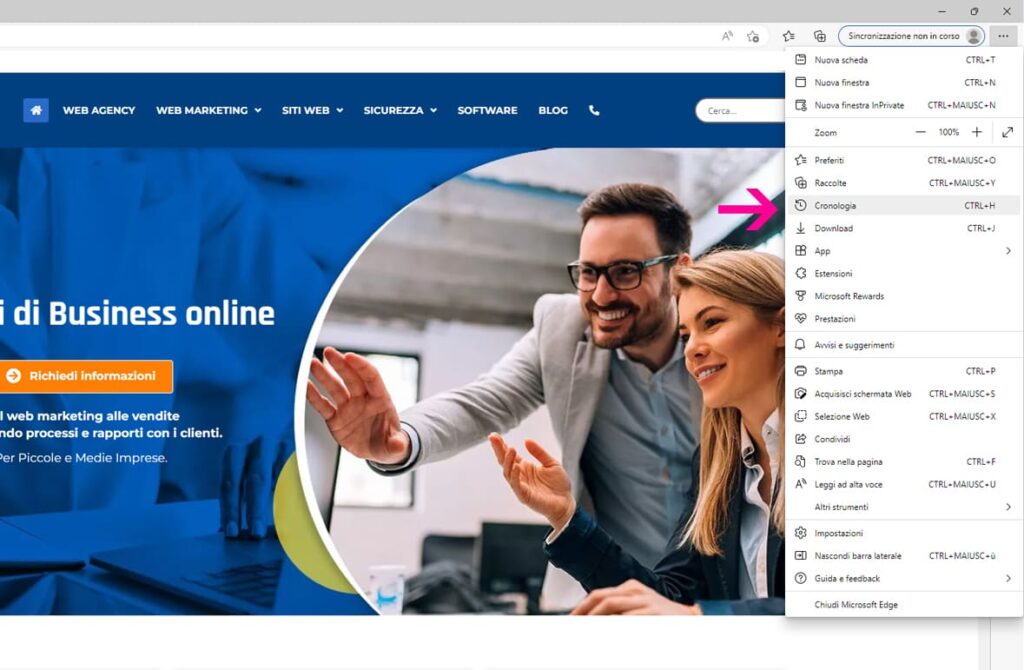 Come cancellare cache browser edge